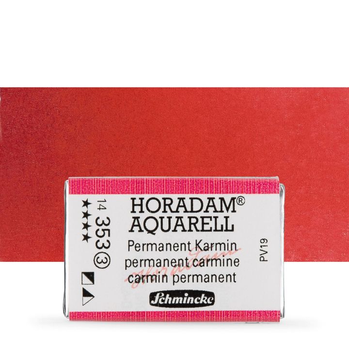 Schmincke Horadam akvarell festékek – 353 Permanent Carmine