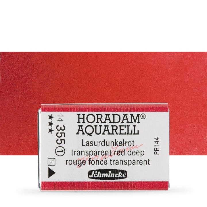 Schmincke Horadam akvarell festékek – 355 Transparent Red Deep