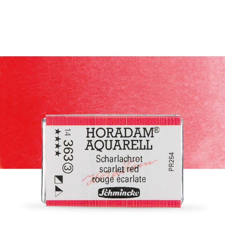 Schmincke Horadam akvarell festékek – 363 Scarlet Red