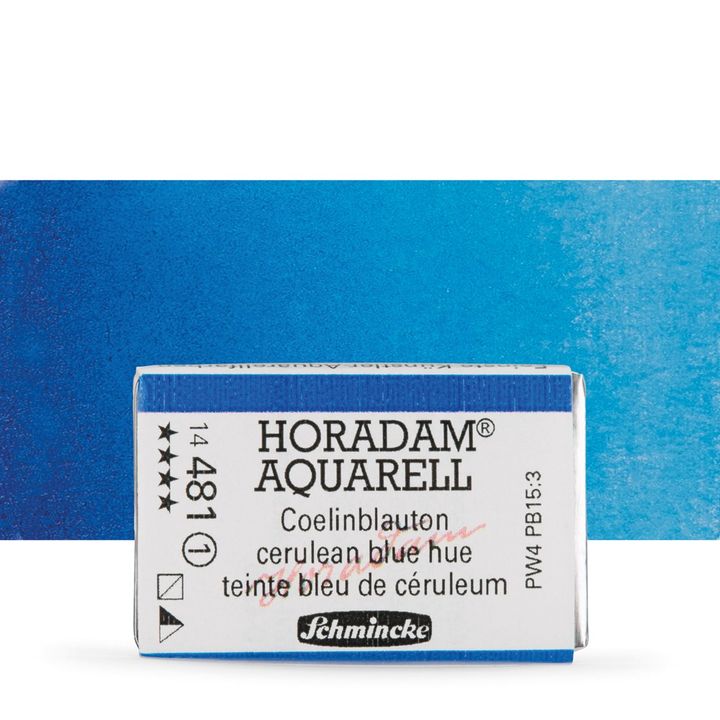 Schmincke Horadam akvarell festékek – 481 Cerulean Blue Hue