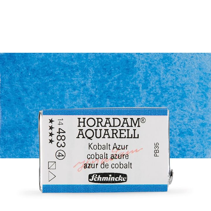 Schmincke Horadam akvarell festékek – 483 Cobalt Azure