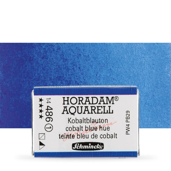 Schmincke Horadam akvarell festékek – 486 Cobalt Blue Hue