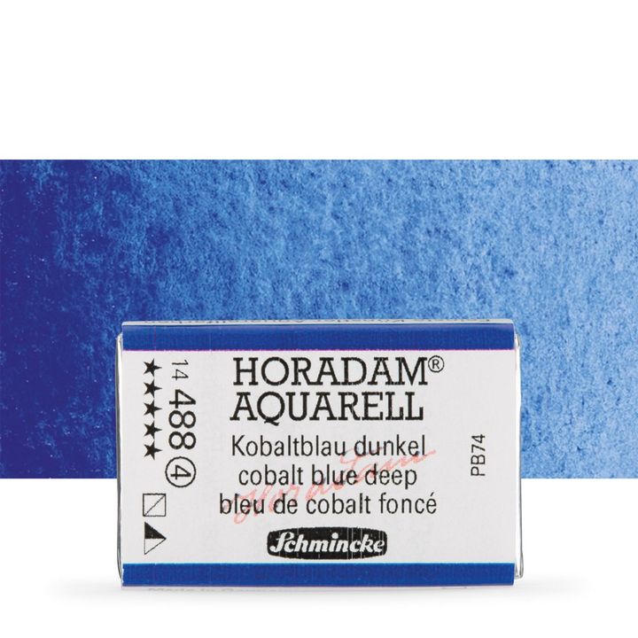 Schmincke Horadam akvarell festékek – 488 Cobalt Blue Deep