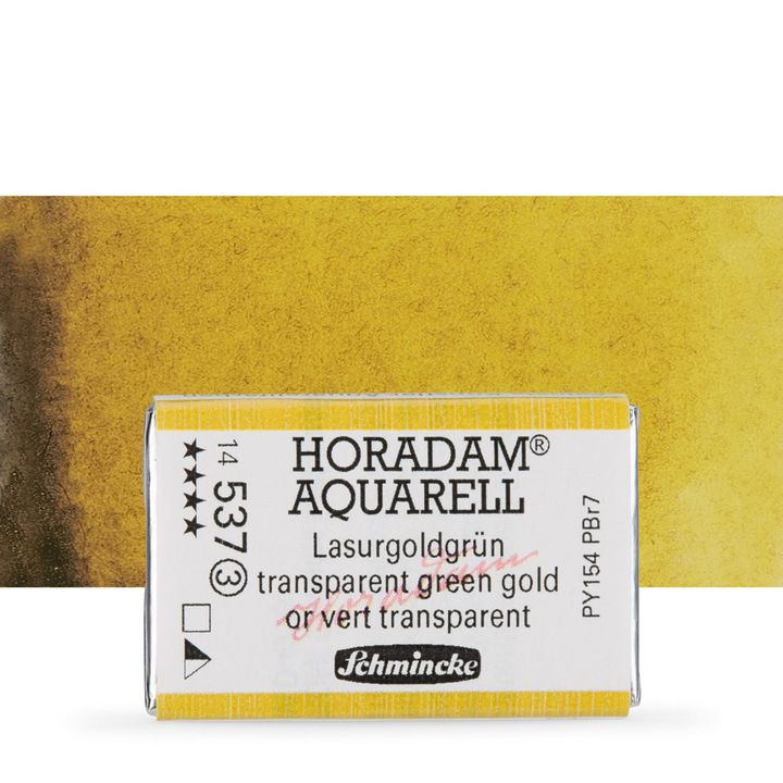 Schmincke Horadam akvarell festékek – 537 Transparent Green Gold