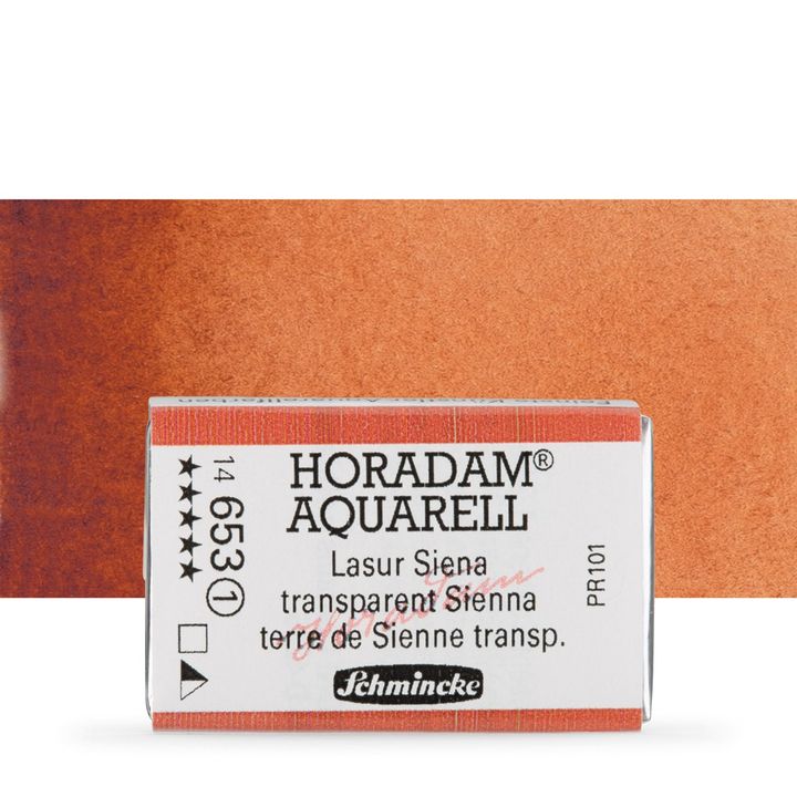 Schmincke Horadam akvarell festékek – 653 Transparent Sienna