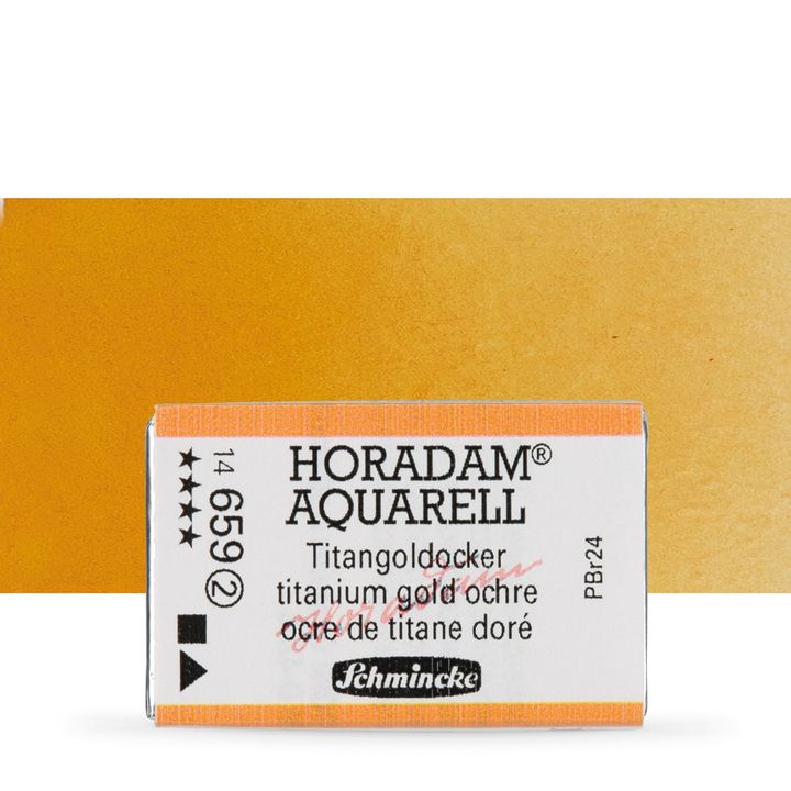 Schmincke Horadam akvarell festékek – 659 Titanium Gold Ochre