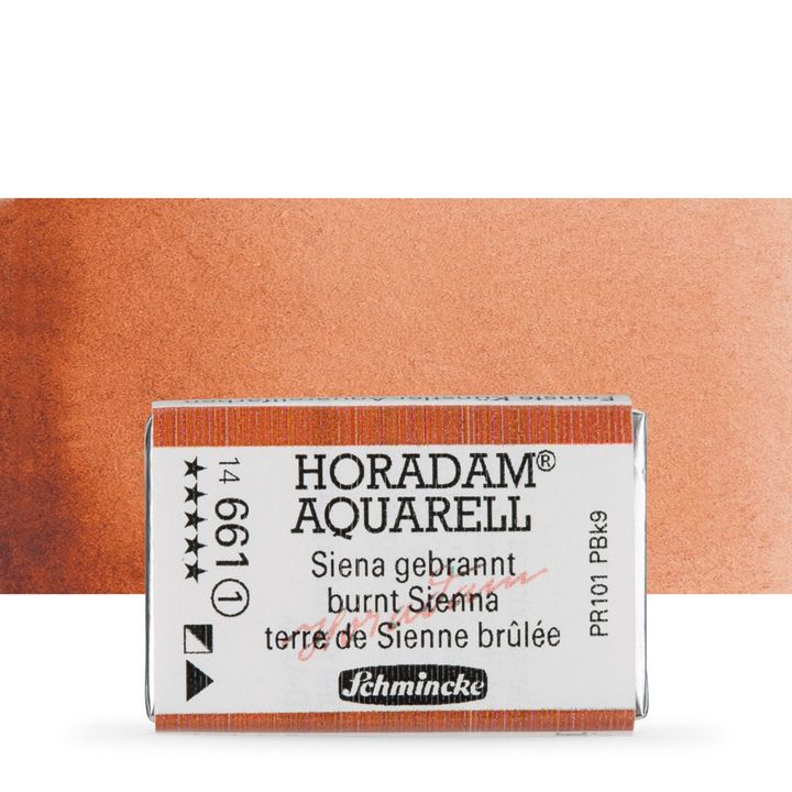 Schmincke Horadam akvarell festékek – 661 Burnt Sienna