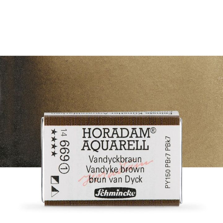 Schmincke Horadam akvarell festékek – 669 Vandyke Brown