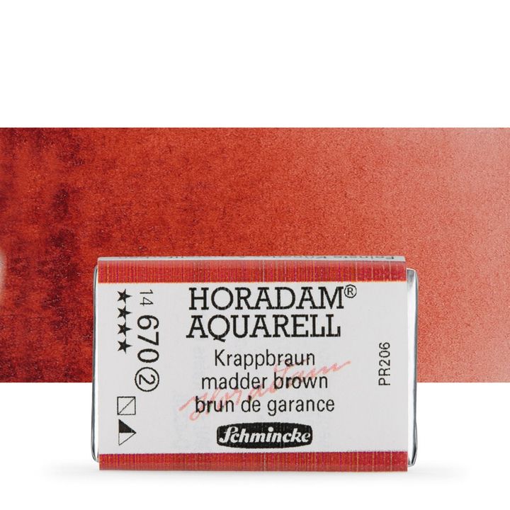 Schmincke Horadam akvarell festékek – 670 Madder Brown