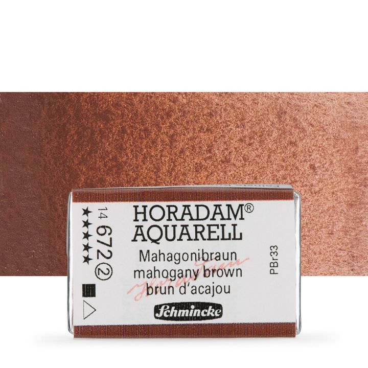Schmincke Horadam akvarell festékek – 672 Mahogany Brown