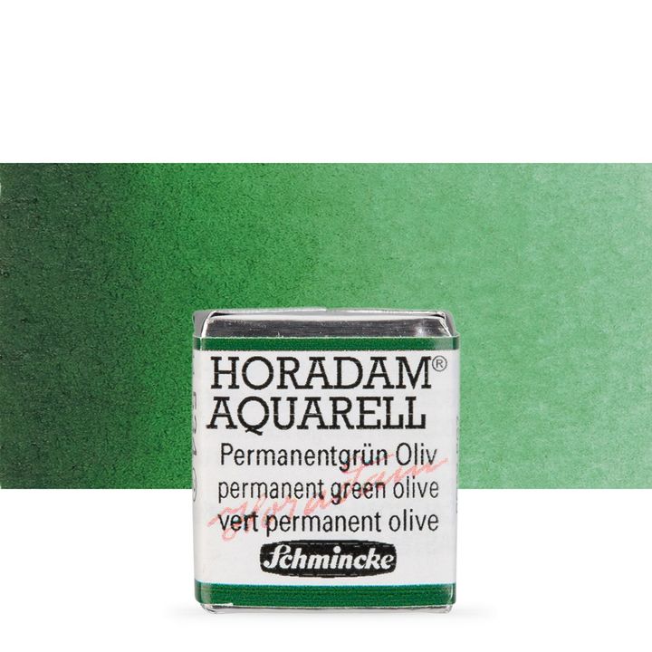 Schmincke Horadam akvarell festékek – 534 Permanent Green Olive
