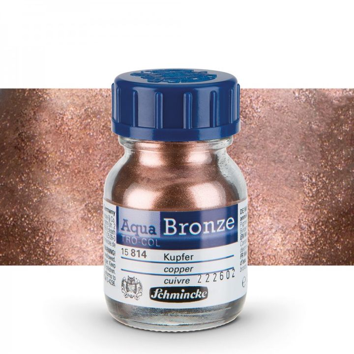 Metalikus pigmentpor Aqua-Bronze Schmincke 50 ml – 15 814 medená