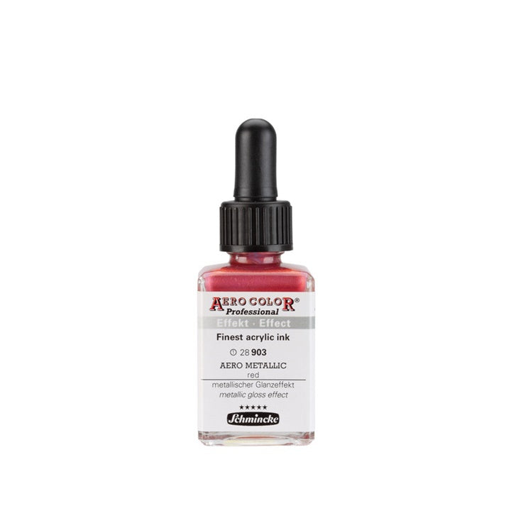 Schmincke AERO COLOR Professional Effect akril tinta 28 ml – 903 AERO METALLIC piros