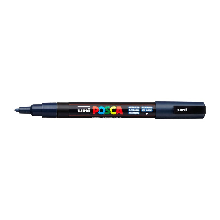 Marker UNI POSCA PC-3M 0.9 - 1.3 MM – tengerészkék (9)