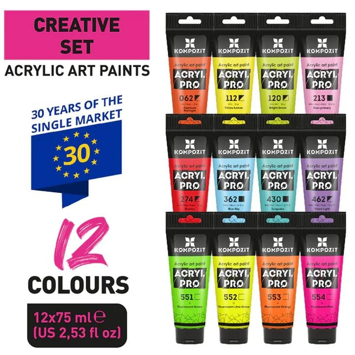 ACRYL PRO CREATIVE akril festékkészlet (3)