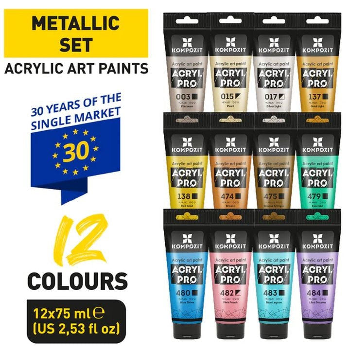 ACRYL PRO METALLIC akril festékkészlet (3)