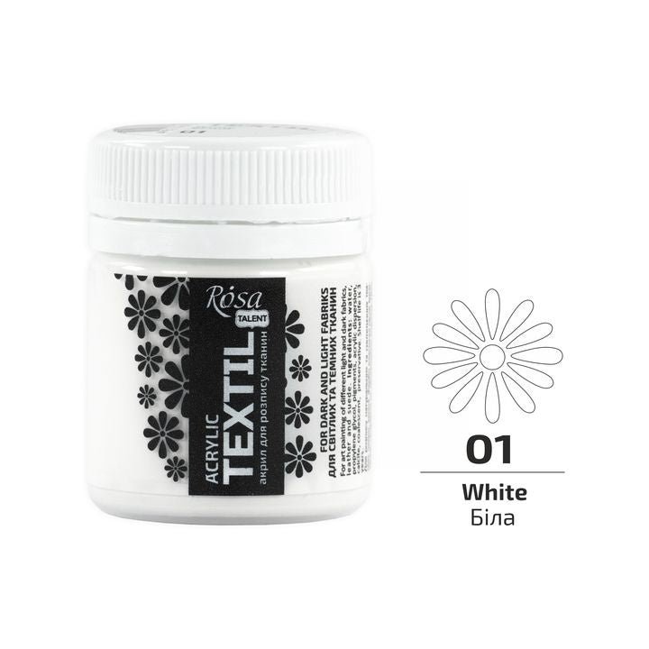 Akrilfesték textilre, 20ml, ROSA Talent | különböző színek