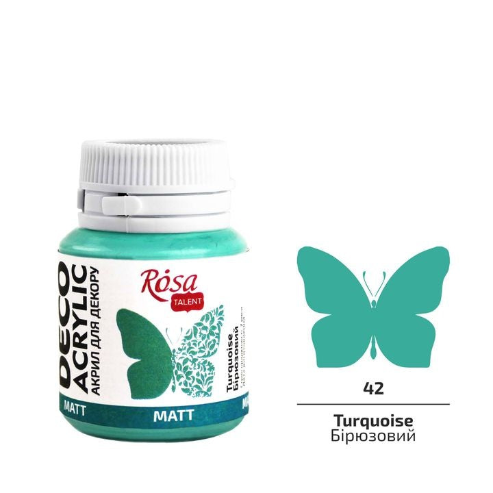 Akril dekorációs festék, MATT, 20 ml, ROSA TALENT | különböző színek - Sárga (03)