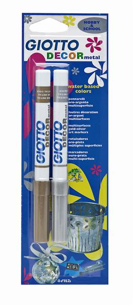 Akril filctollak GIOTTO DECOR metal