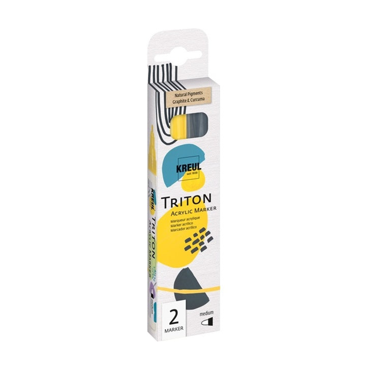 Akril filctollak Solo Goya TRITON természetes pigment / szett medium 2 db