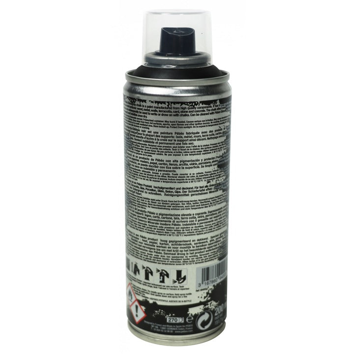 Akril kréta spray festék Pebeo 200 ml fekete (2)