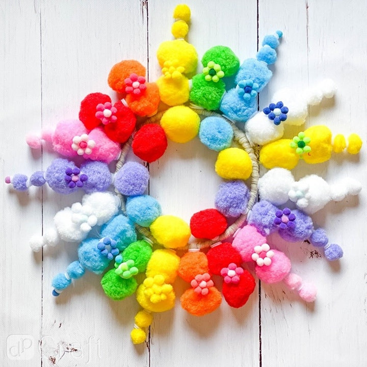 Akril Pom Poms, 1 cm - 120 db