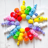 Akril Pom Poms, 1 cm - 120 db
