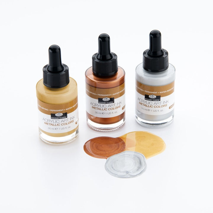 Akril tinta Royal & Langnickel metallikus színek 3 x 30 ml (2)