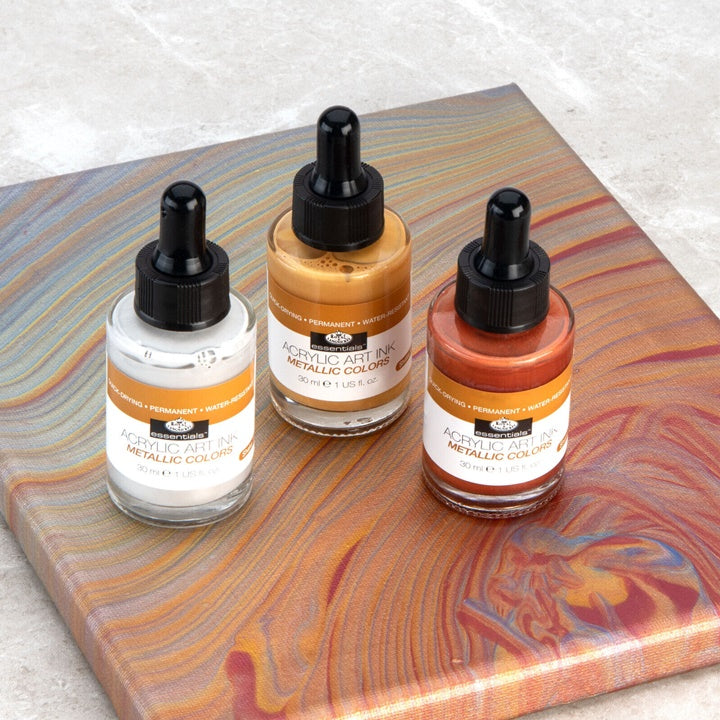 Akril tinta Royal & Langnickel metallikus színek 3 x 30 ml (3)