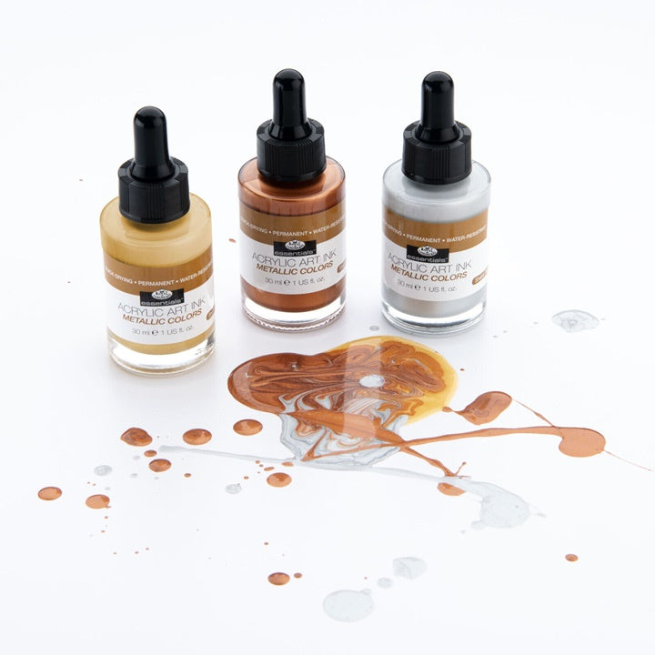 Akril tinta Royal & Langnickel metallikus színek 3 x 30 ml (4)