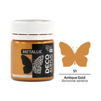 Akrilfesték dekoráláshoz, metál, 20 ml, ROSA Talent | különböző árnyalatok - Antik ezüst