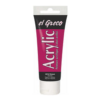 Akrilfesték El Greco 75 ml - Borvörös
