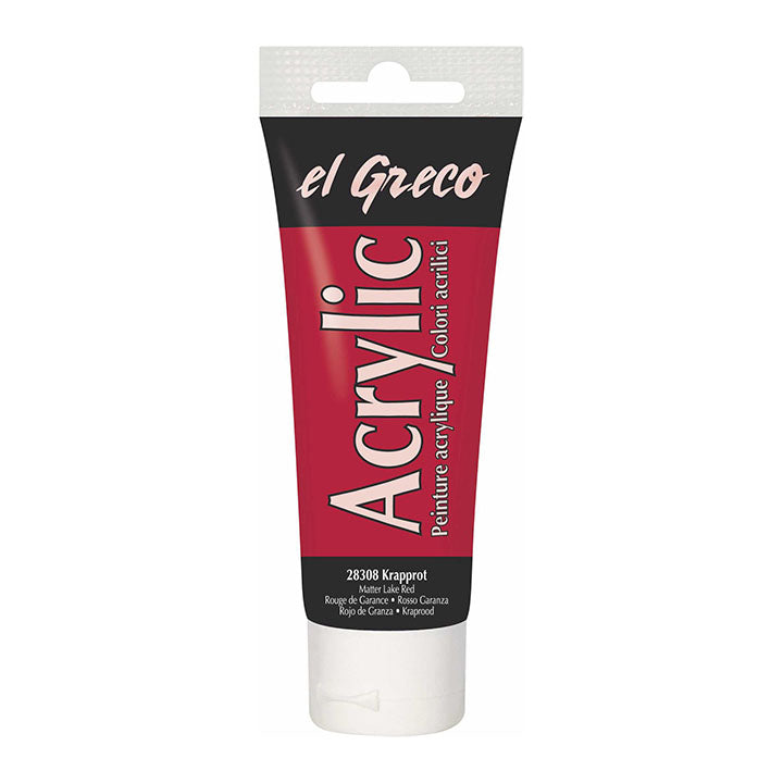 Akrilfesték El Greco 75 ml - Krappvörös
