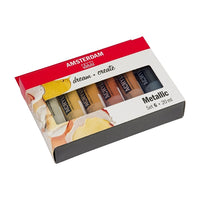 Akrilfesték készlet AMSTERDAM dream and create Metallic 6 x 20 ml