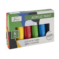 Akrilfesték készlet Nassau 6x120ml BASIC COLOURS
