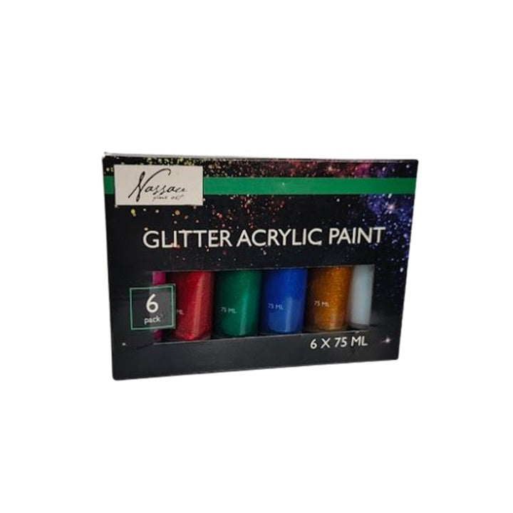 Akrilfesték készlet Nassau 6x75ml GLITTER (1)