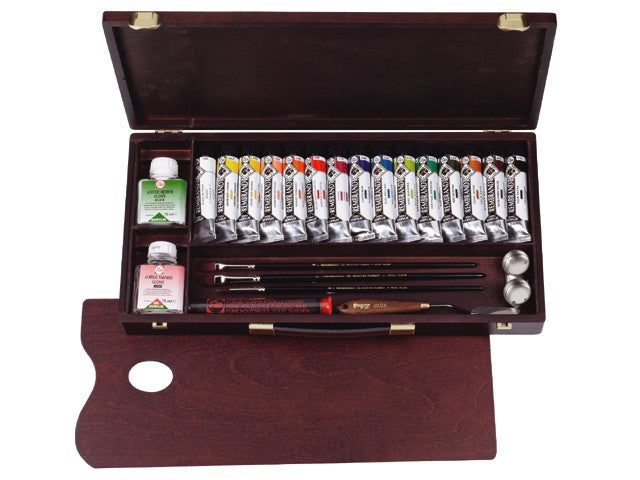 Akrilfesték készlet Rembrandt Professional 15x40ml + kiegészítőkkel