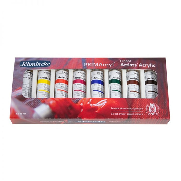 Akrilfesték-készlet Schmincke PRIMAcryl 8 x 35 ml-es tubusokban