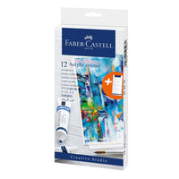 Akrilfesték készlet tubusos Faber-Castell - 12 db