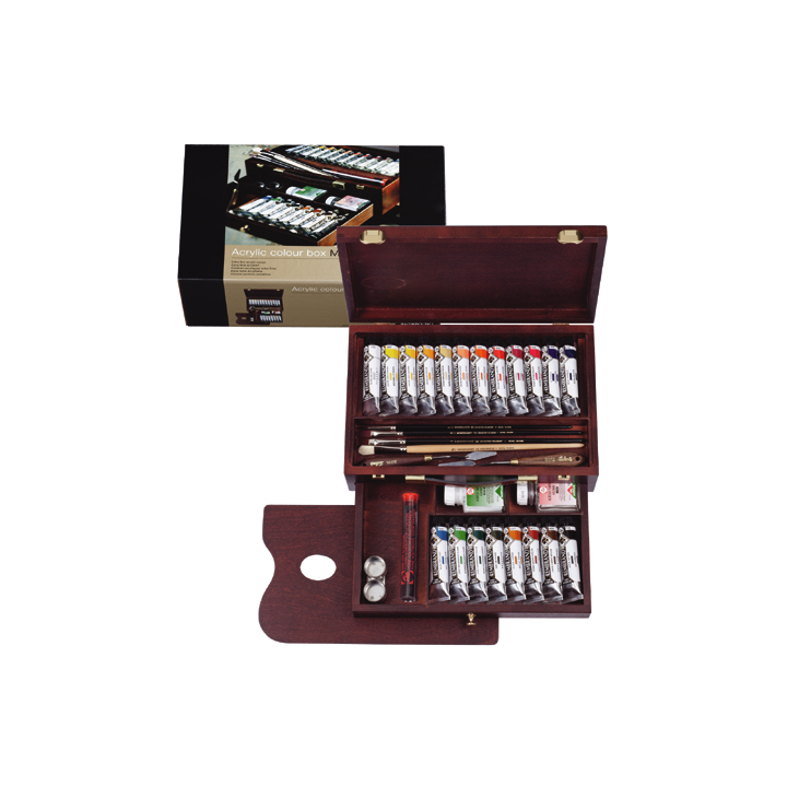 Akrilfesték Rembrandt box master/20x40ml+kiegészítőkkel
