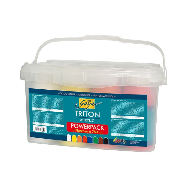 Akrilfestékek Kreul Triton Liquid Powerpack / szett 8 x 750 ml