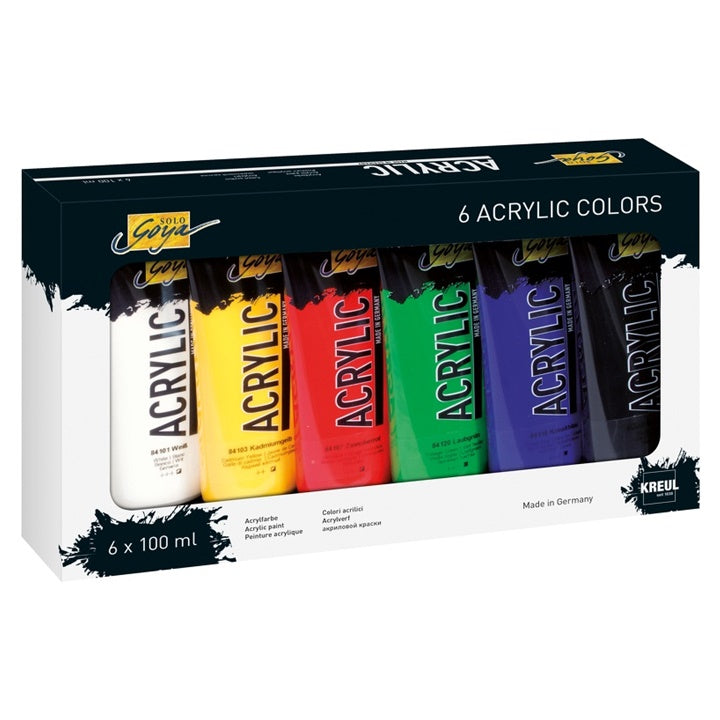 Akrilfestékek Solo Goya / szett 6 x 100 ml