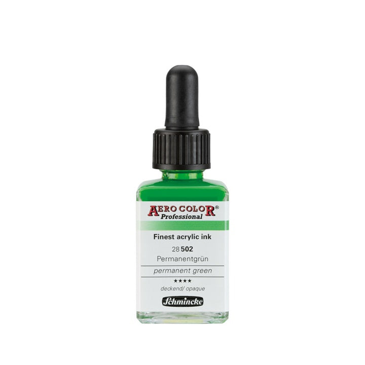 Akril tinta Schmincke AERO COLOR Professional Standard 28 ml – 502 Állandó zöld