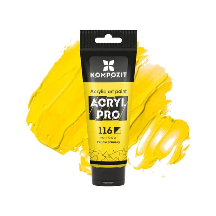 ACRYL PRO ART Composite akril festék 75 ml – 116 alap sárga