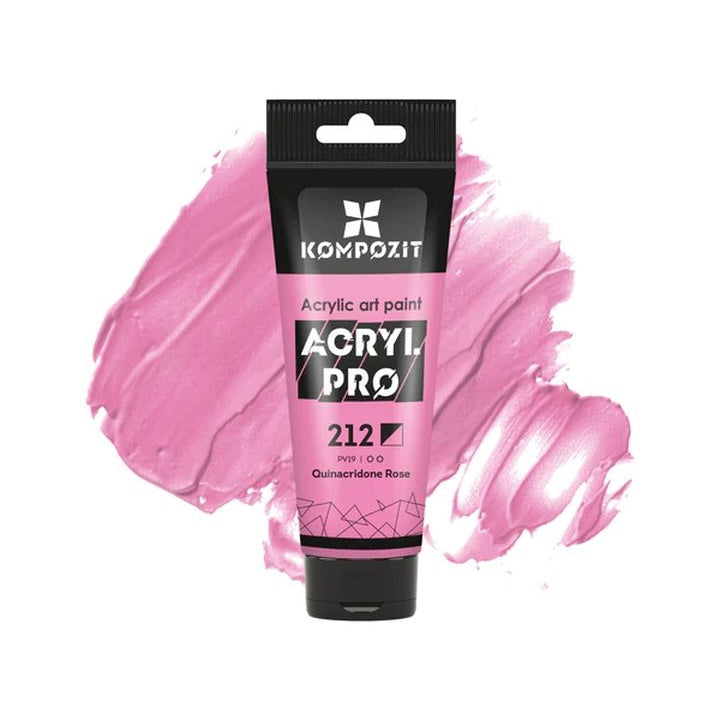 ACRYL PRO ART Composite akril festék 75 ml – 212 kinakridon rózsaszín