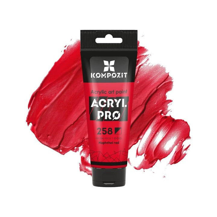 ACRYL PRO ART Composite akril festék 75 ml – 258 naftolvörös