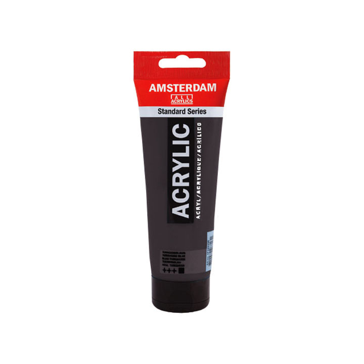 Amsterdam Standart Series akrilfesték 120 ml – 702 Lamp Black