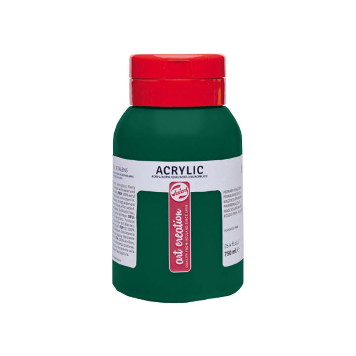 ArtCreation Essentials  akrilfesték 750 ml – permanens sötétzöld - 619