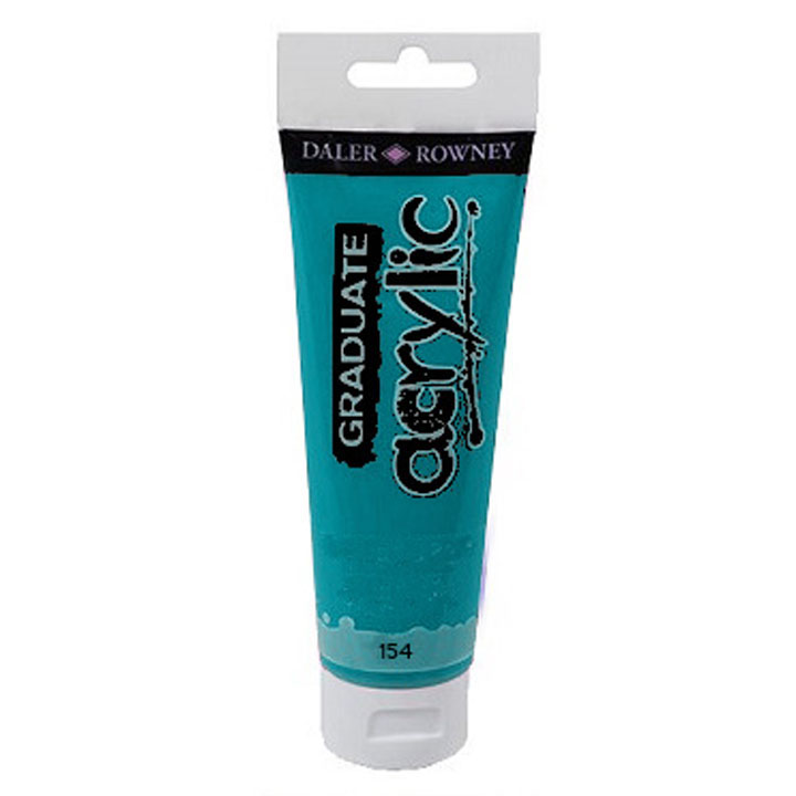Akrilfesték Daler-Rowney GRADUATE 120 ml – 154 Phthalo turquoise