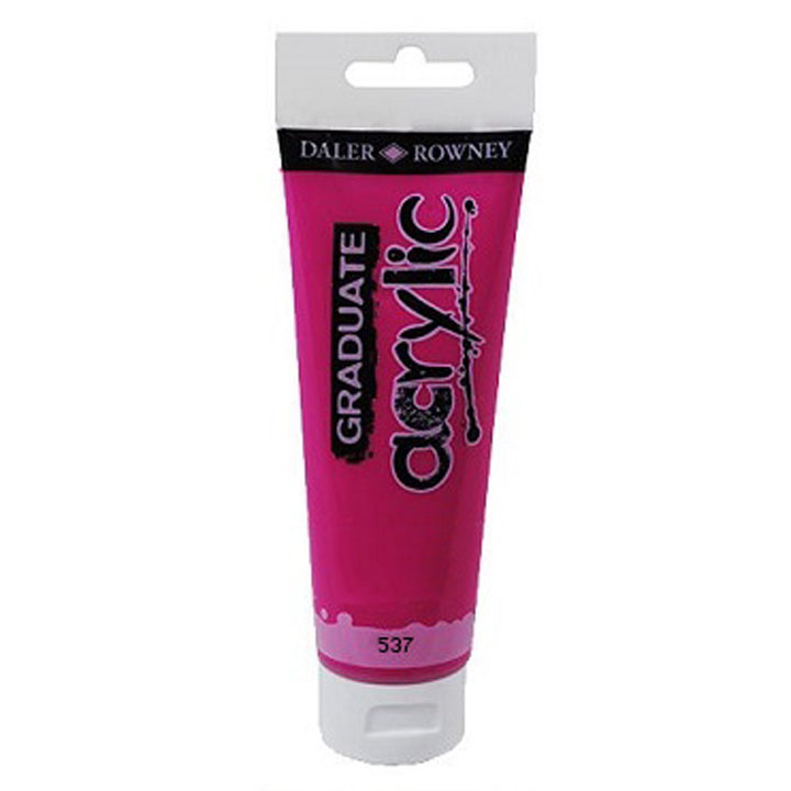 Akrilfesték Daler-Rowney GRADUATE 120 ml – 537 Permanent rose